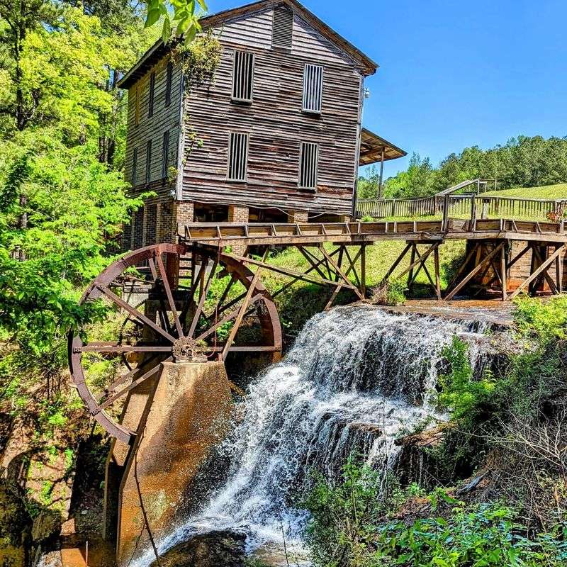 A Waterfall Built by Human Hands