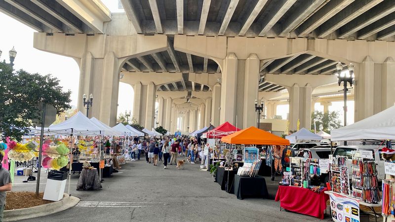 A Weekend Market Beneath the Bridge