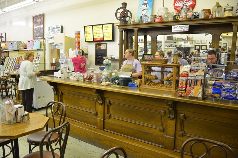 A Working Pharmacy With a Soda Counter in Back