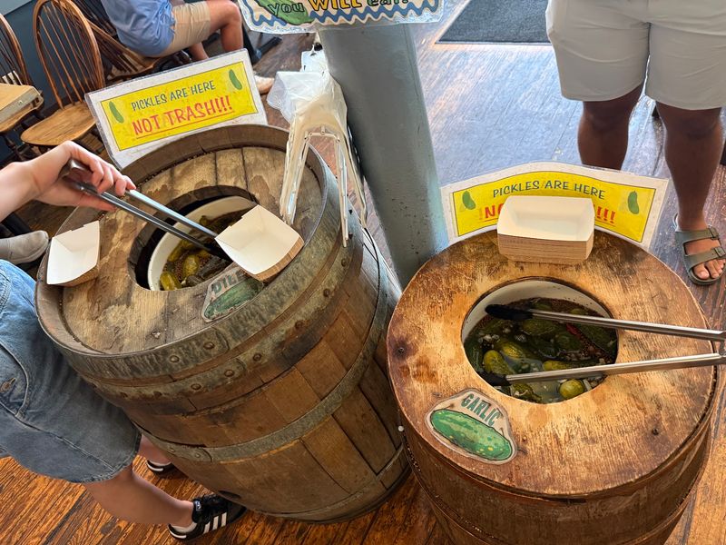Barrels Of Free Pickles Steal The Show