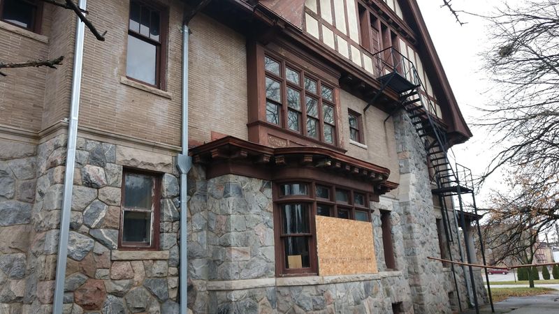Boarded Windows and a Vacant Shell Boarded Windows and a Vacant Shell