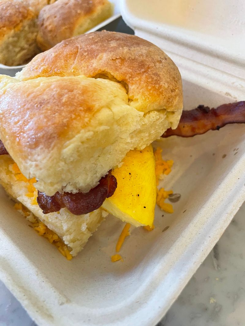 Breakfast Sandwiches Built on a Big Scale