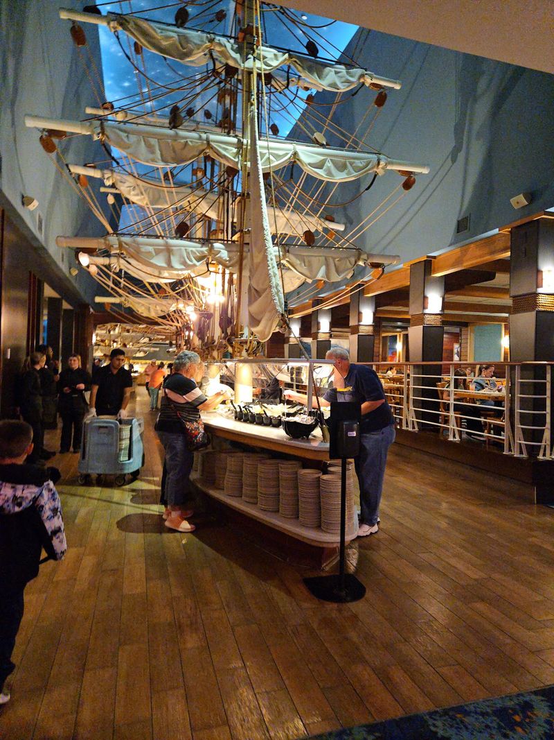 Buffet Stations Built Like Sailing Ships Buffet Stations Built Like Sailing Ships
