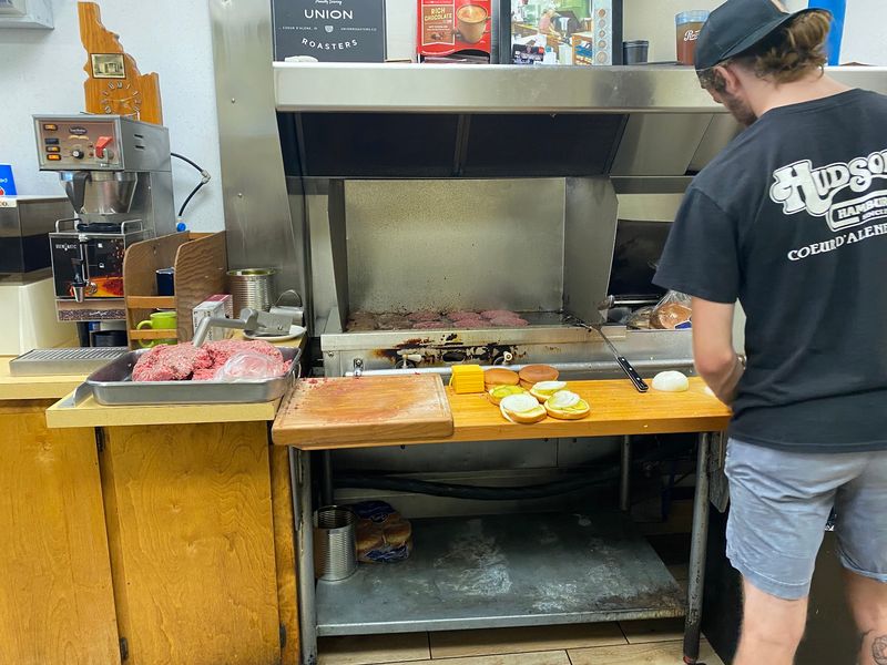 Burgers Cooked Right In Front Of You