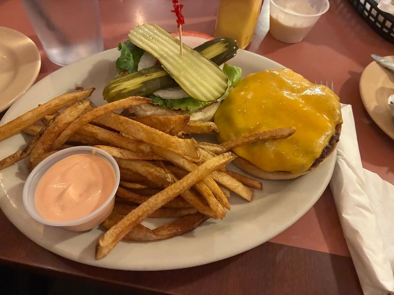 Burgers, Fries, And Fried Pickles