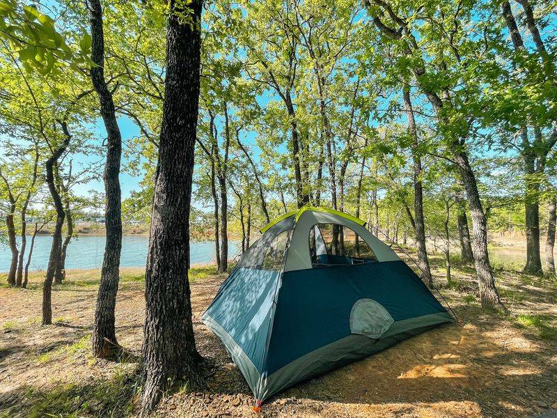 Camping Under The Trees
