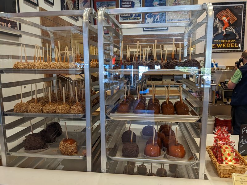 Caramel Apples Dipped by Hand