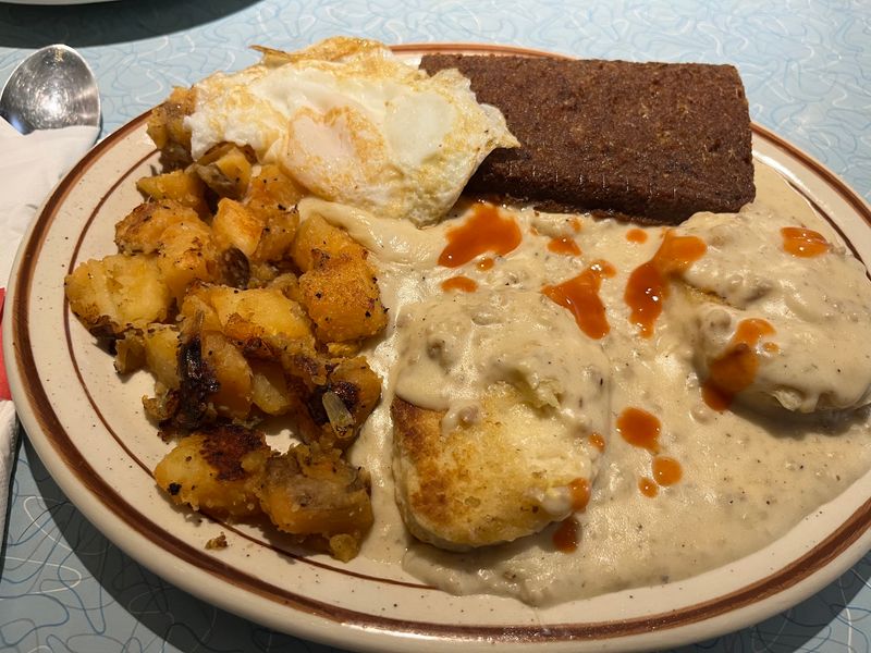 Chipped Beef Over Home Fries, the Signature Draw