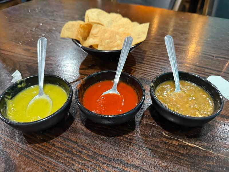 Complimentary Chips and Three Kinds of Salsa Complimentary Chips and Three Kinds of Salsa