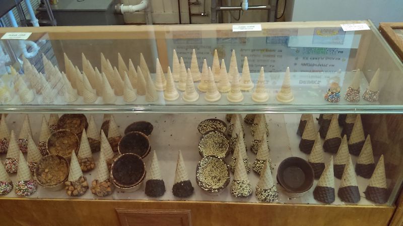 Cones, Bowls, And Waffle Options