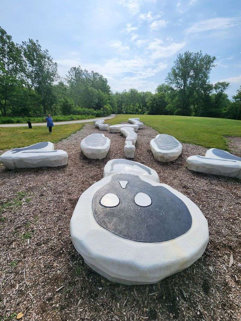 Contemporary Sculptures Hiding Along The Path