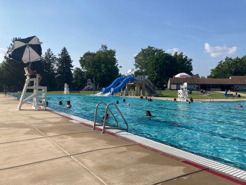 Cooling Off At The Community Pool