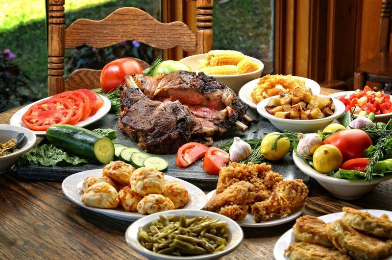 Country Ham, Biscuits, and a Morning Spread