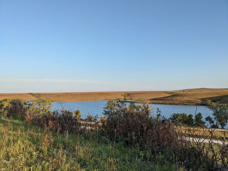 Crossing the Levee on an Easy Walk