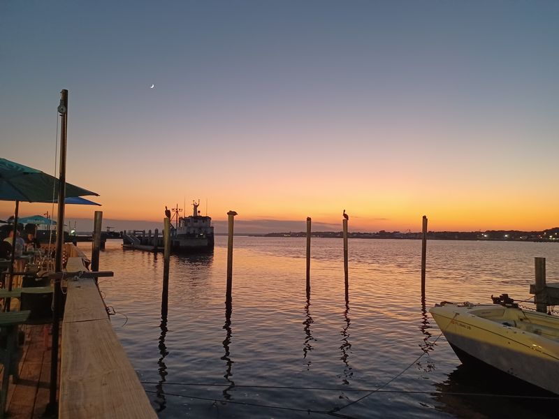 Deck Tables and Sunset Timing