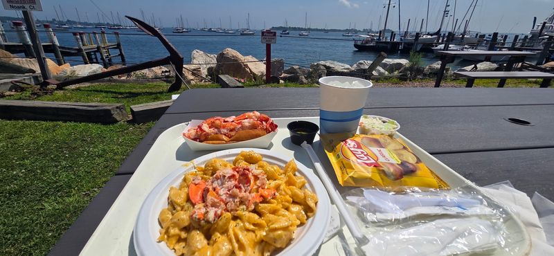 Dining Practically In The Harbor