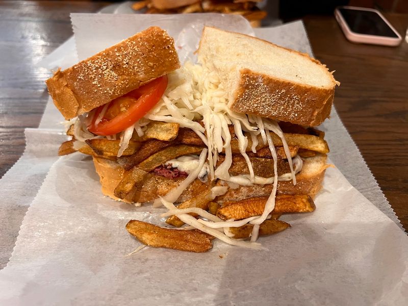 Fries and Slaw Tucked Inside the Bread Fries and Slaw Tucked Inside the Bread