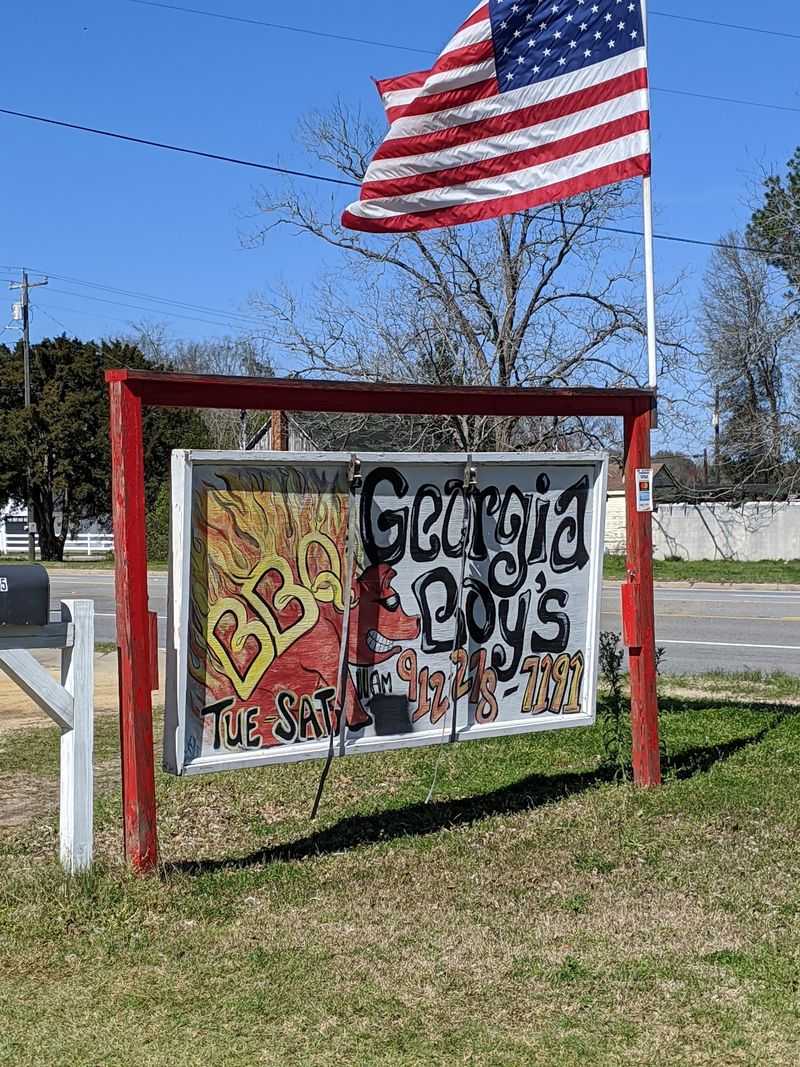 Georgia Boy's Roadside BBQ, Baxley, GA Georgia Boy's Roadside BBQ, Baxley, GA
