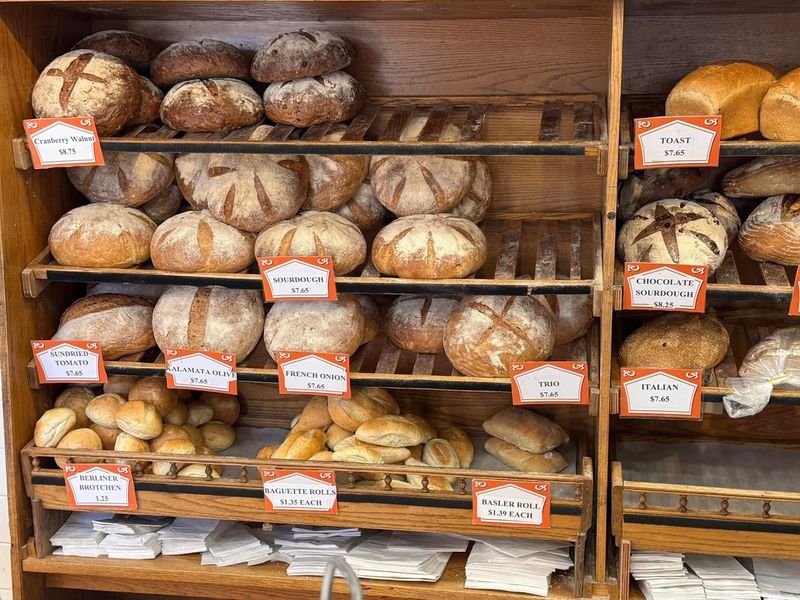 Giant Pretzels And Loaves Of Organic Bread