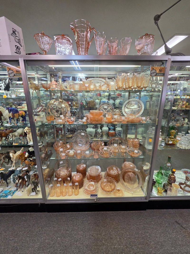 Glass Cases And Sparkling Glassware