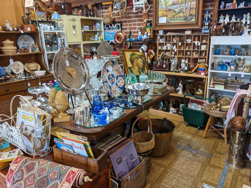 Glassware, Brass, and Endless Booths of Finds Glassware, Brass, and Endless Booths of Finds