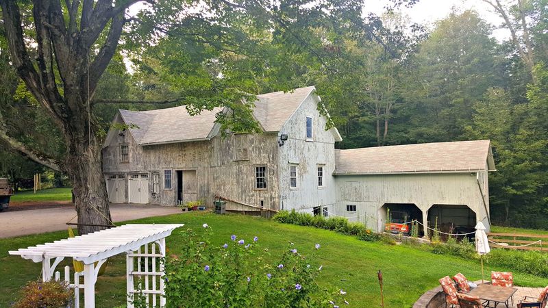 Goats, Turkeys, And Chickens Roaming The Grounds