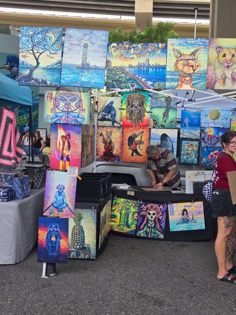 Handmade Art and Crafts on Display
