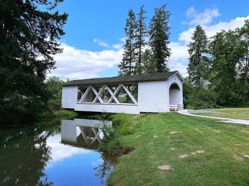 Historic Jordan Covered Bridge, Stayton, OR Historic Jordan Covered Bridge, Stayton, OR