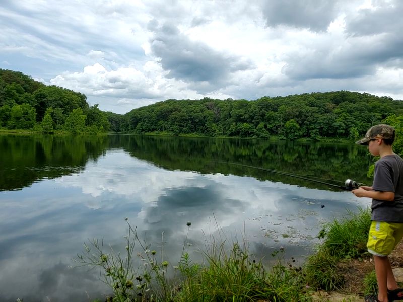Lincoln Lake And Its Beach