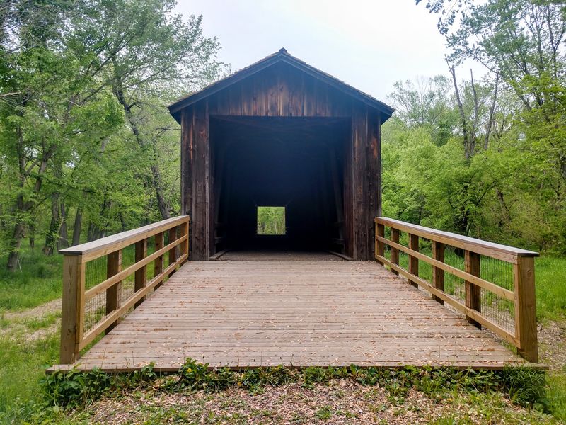 Locust Creek Covered Bridge State Historic Site, Laclede, MO
