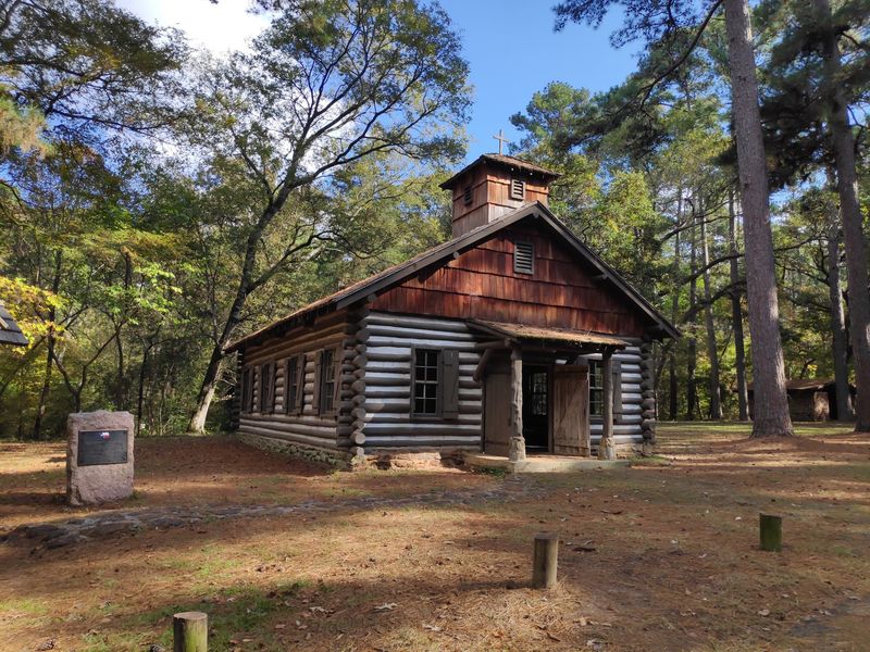 Mission Tejas State Park Cabins, Grapeland, Texas Mission Tejas State Park Cabins, Grapeland, Texas