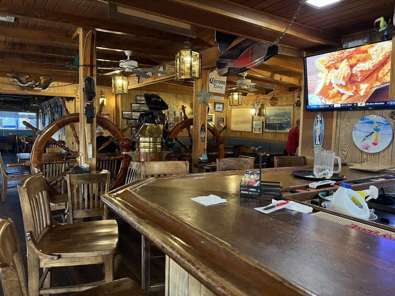 Old-School Charm and Dark Wood Decor