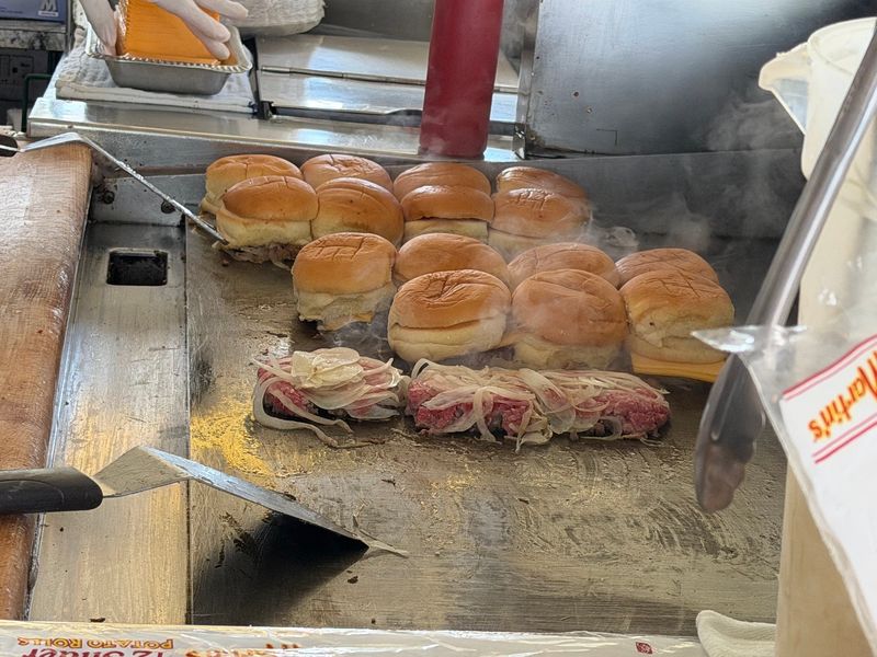 Onions Pressed Straight Into the Beef