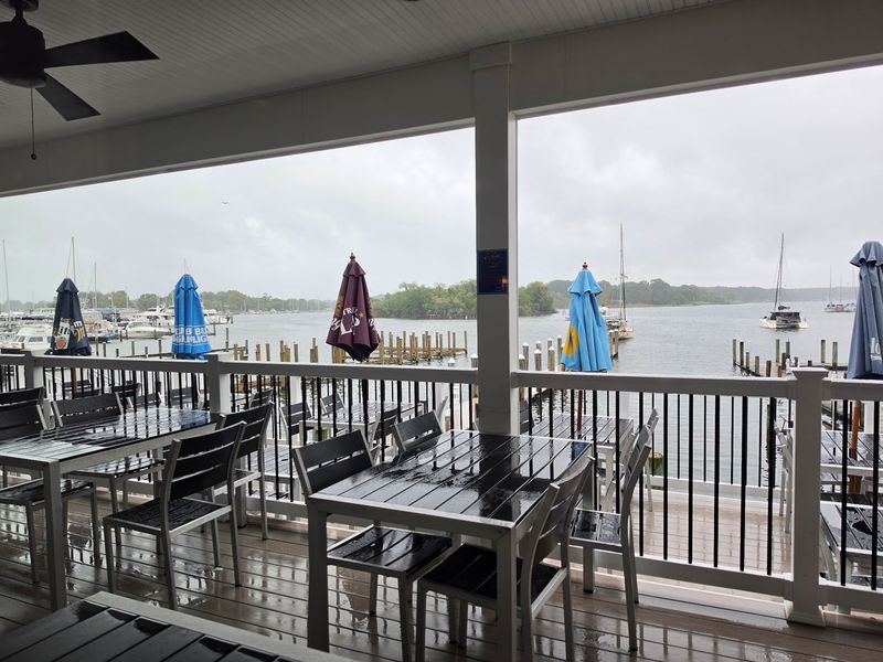 Outdoor Deck Seating by the Docks