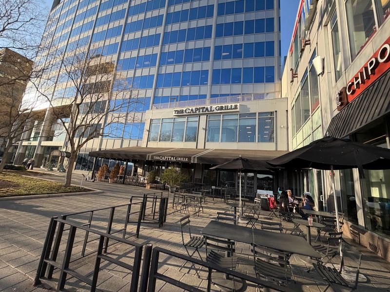 Outdoor Tables With a City Soundtrack