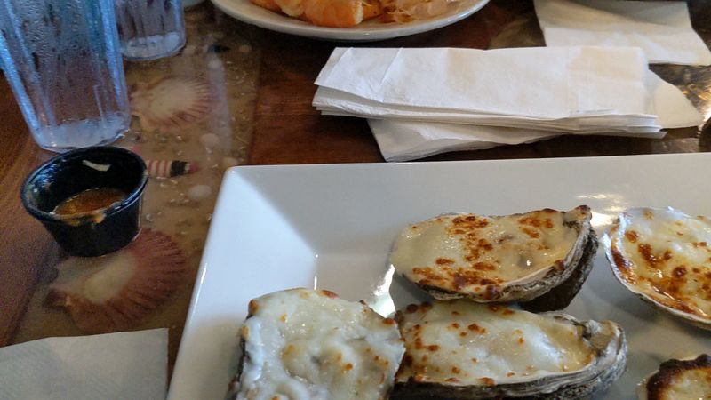 Oysters, Fried and Rockefeller Style Oysters, Fried and Rockefeller Style