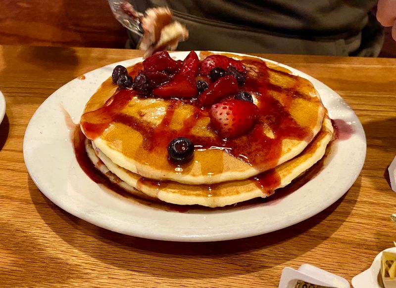Pancakes That Spill Over The Plate