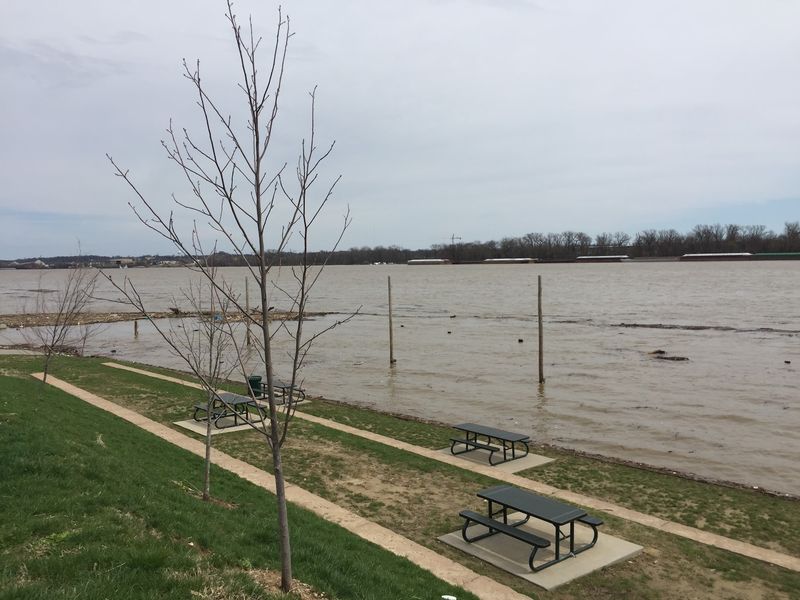 Picnic Tables And Nearby River-View Dining