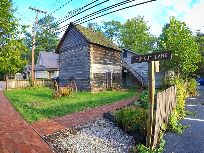 Pioneer Cabins and a Jail Made of Logs