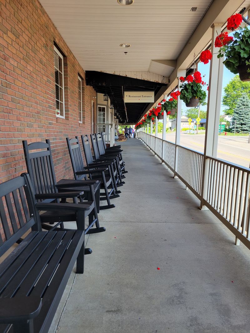 Porch Rocking Chairs And A Little Store