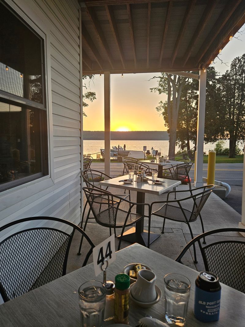 Porch Seats and Sunset Tables