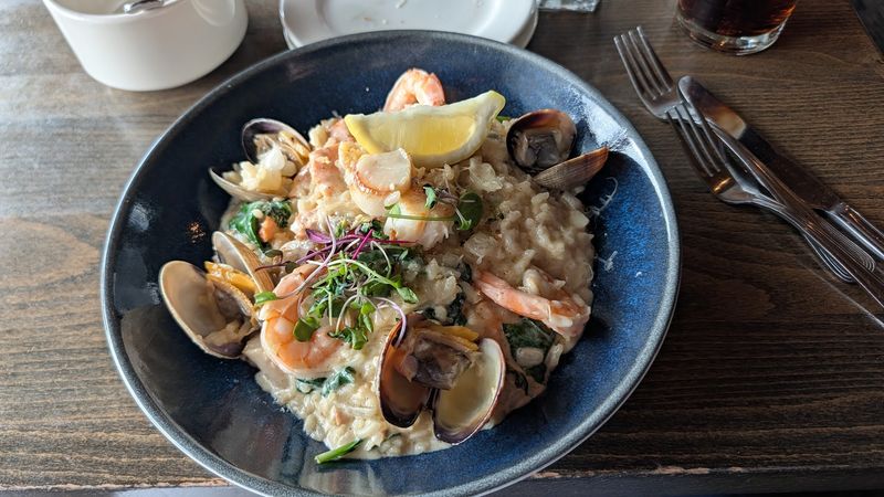 Seafood And Steak Working Side By Side
