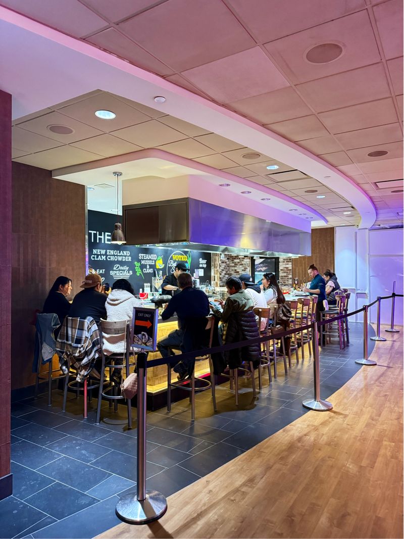 Snagging A Seat At A Small Counter