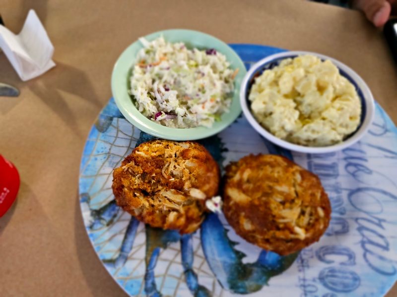 Soft Shells and Grilled Crab Cakes