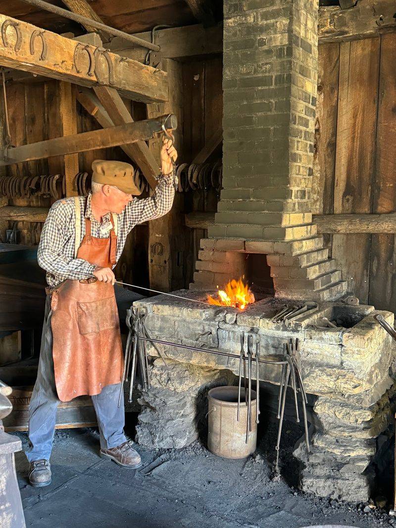Sparks Fly at the Blacksmith Shop