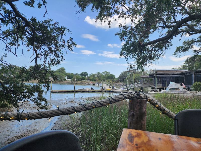 Tables Beneath the Live Oaks