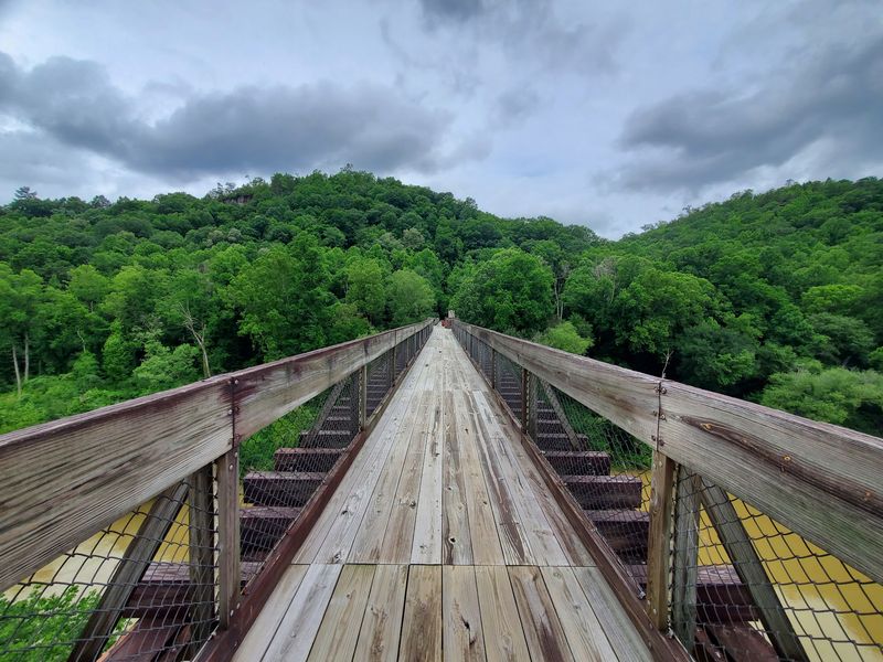 The Bridge High Above The River