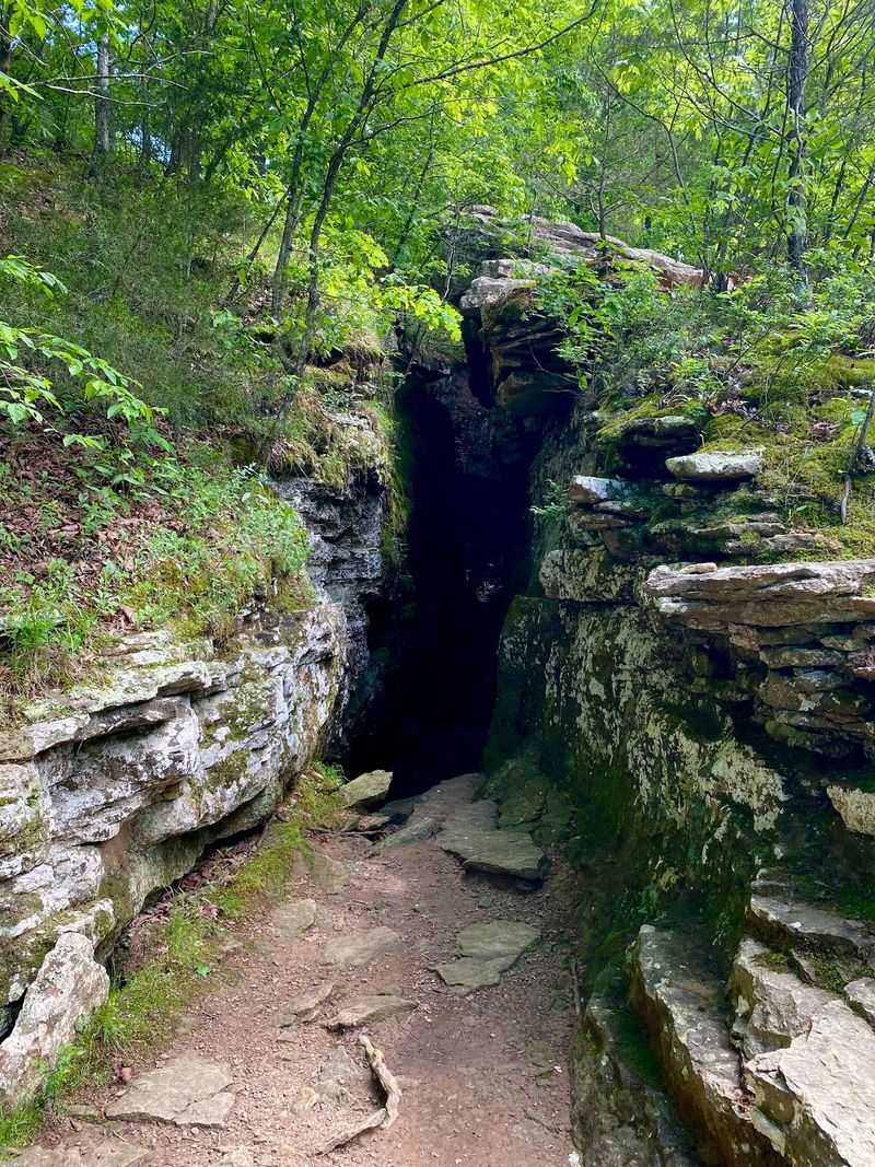 The Devil's Den Trail and Its Caves