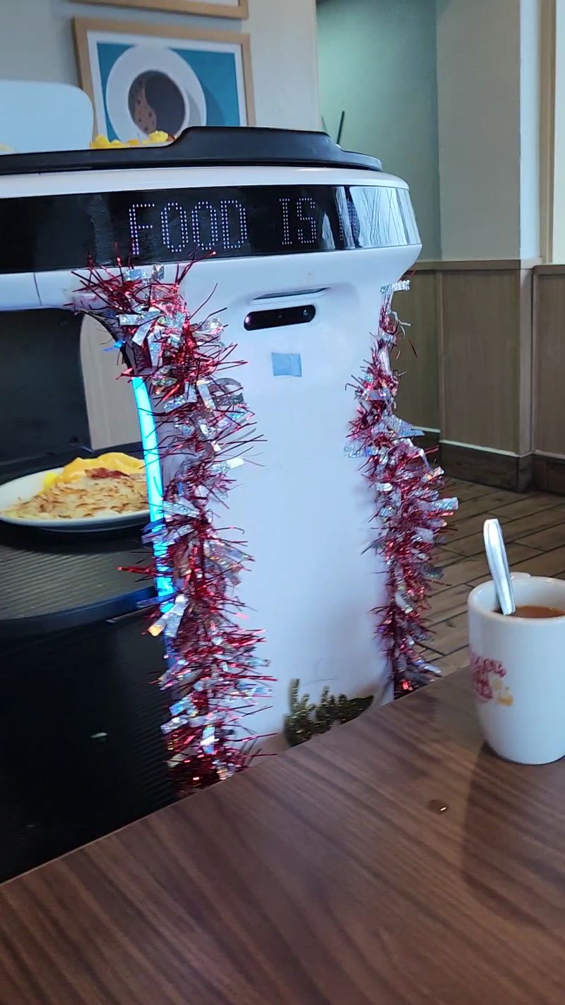 The Food-Running Robot Steals the Show The Food-Running Robot Steals the Show