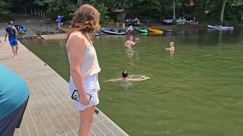 The Sandy Beach And Swimming Spot